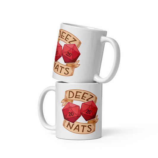 Deez Nats White Glossy Mug