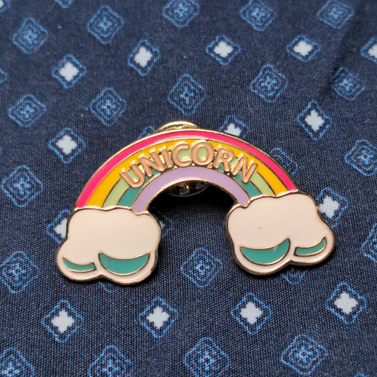 Unicorn Rainbow Enamel Pin