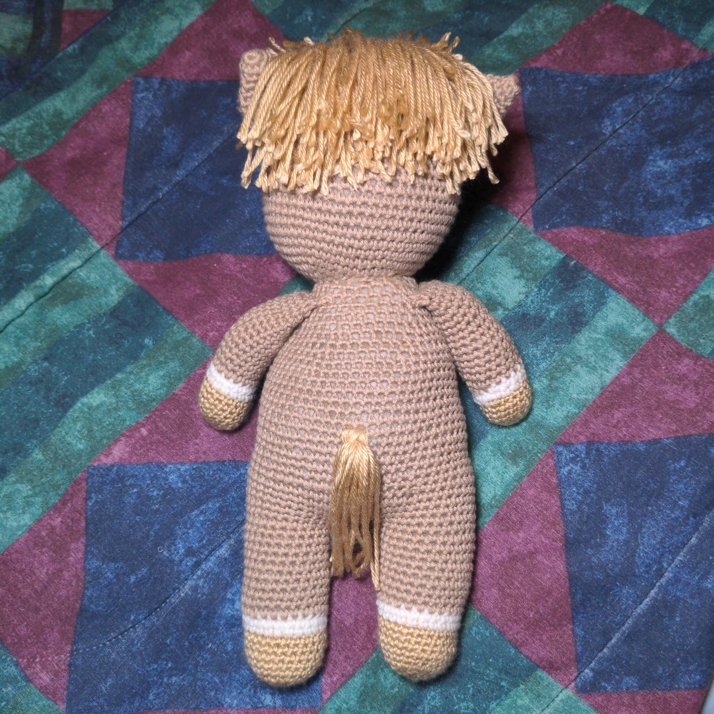 Crocheted Brown Horse Stuffed Animal