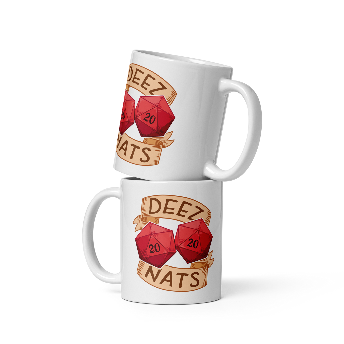 Deez Nats White Glossy Mug