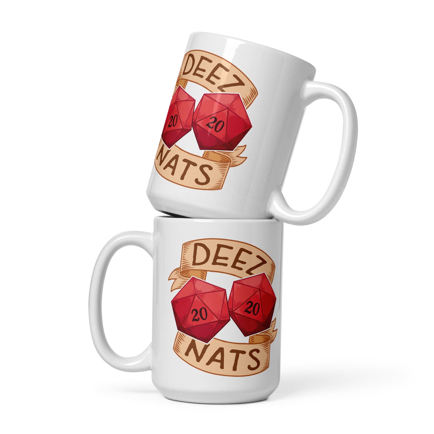 Deez Nats White Glossy Mug