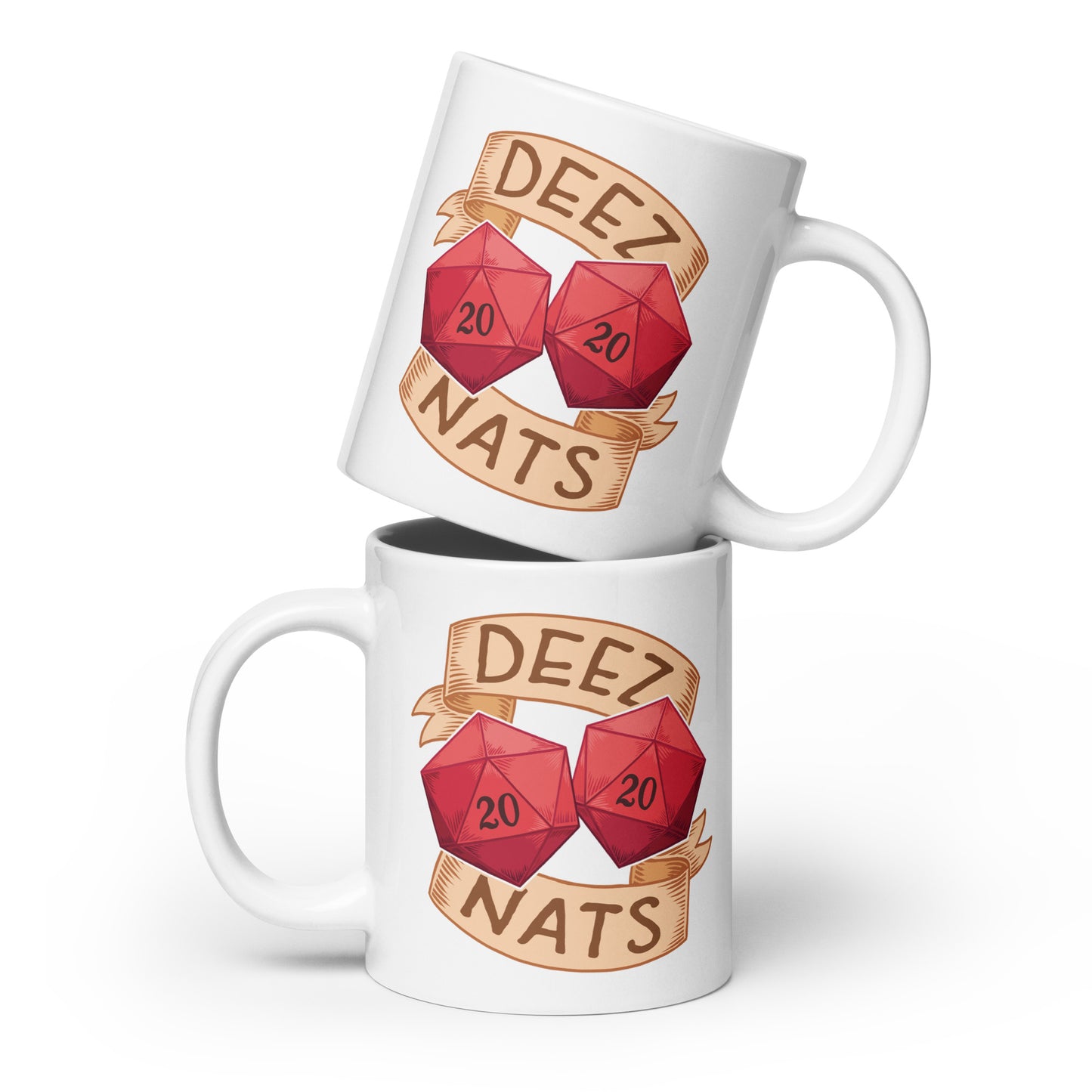 Deez Nats White Glossy Mug